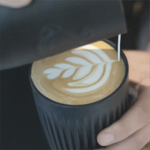 HUSKEE Cup 12 oz/355ml Reusable Coffee Cups (Charcoal) - Image 4