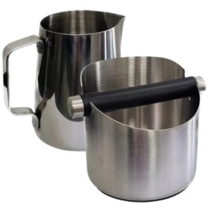 HCS Stainless Steel Knock Box + Milk Jug(550ml) - Image 1