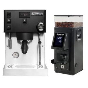 Rancilio Silvia Pro X Dual Boiler and Racillio Stile Grinder Bundle (Black) - Image 1